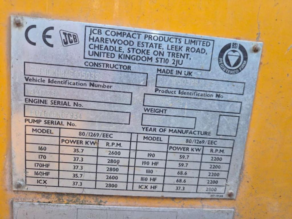 JCB 1CXHF Photo 4