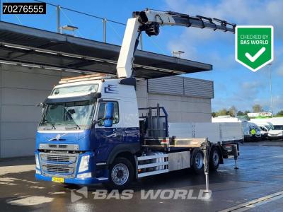 Volvo FM 500 FM 6X2 NL-Truck HMF 3220-K7 Kran Crane Winch Lift+Steering-Axle Euro 6 sold by BAS World B.V.