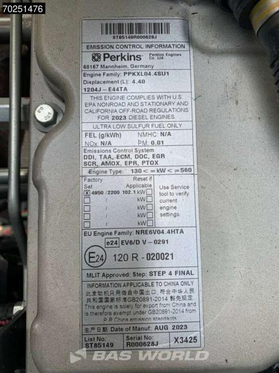 Perkins 1204J-E44TA PPKXL04.4SU1 - 4950/2200 - NRE6V04.4HTA Photo 13