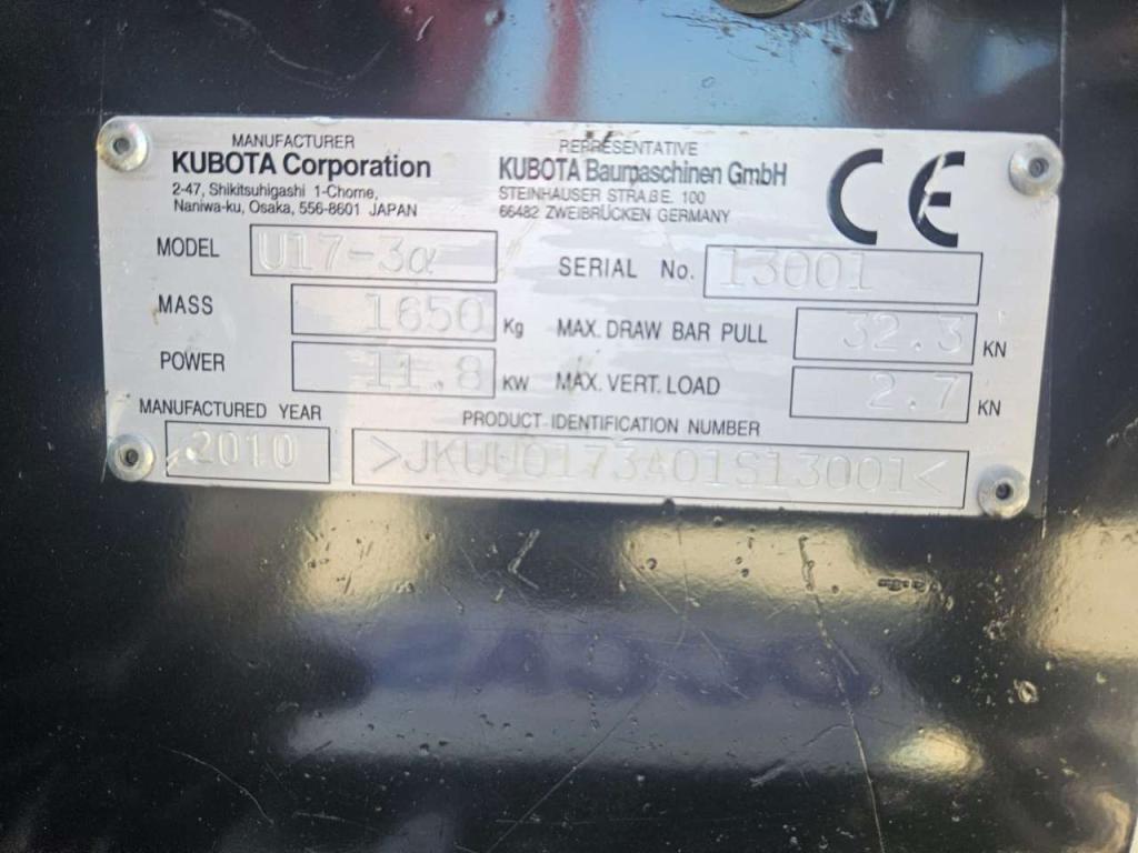 Kubota u17-3a Photo 19