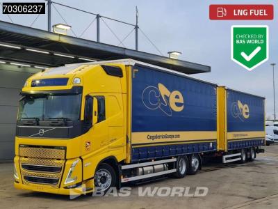 Volvo FH 460 6X2 Curtainsider Combi LNG Engine Sliding roof I-Park cool VEB+ sold by BAS World B.V.