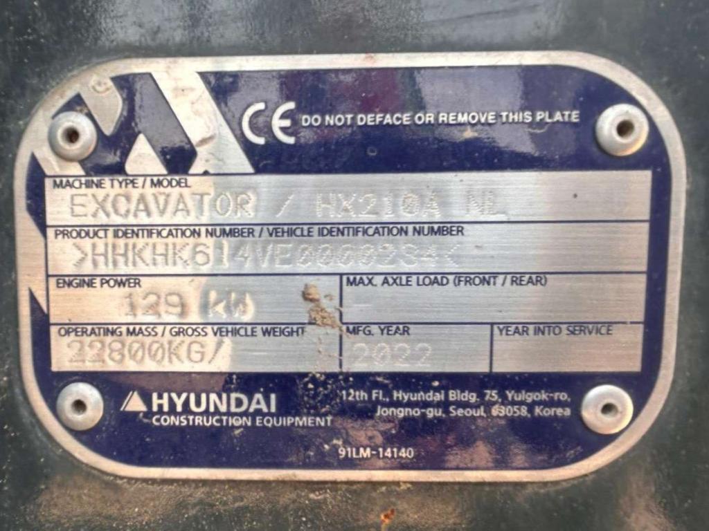 Hyundai HX 210 A NL Photo 8