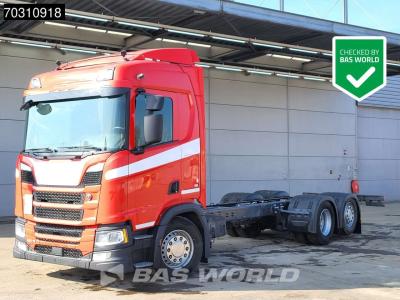 Scania R460 6X2 Chassis Full Air suspension Lift+steering Axle Engine brake Automatic Euro 6 sold by BAS World B.V.
