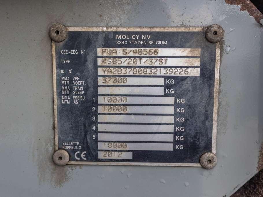Mol KS85/20T/37ST -HARDOX - HYDR. DEUR Photo 10