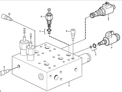 Volvo hydraulic valve for Volvo  L150E, L50D, L180F, L150F, L220E, L70E, L90E, L180E and L220F. sold by Balavto