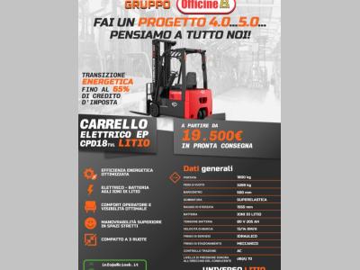 EP Equipment CPD18 LITIO sold by OfficineB Srls