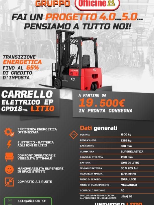 EP Equipment CPD18 LITIO Photo 1