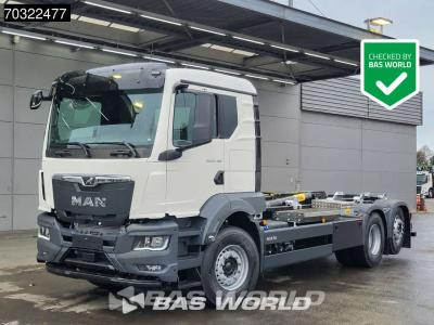 Man TGS 26.480 6X2 NEW! HYVA 26-60 S containersystem Lift+LenkAchse Airco Euro 6 sold by BAS World B.V.