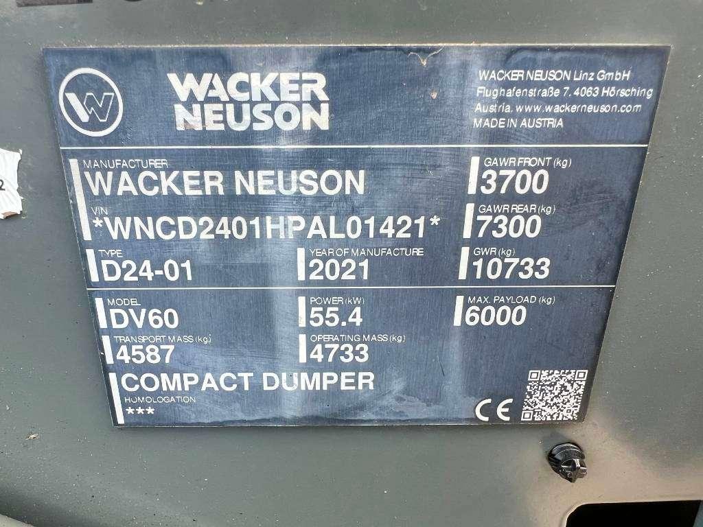 Wacker Neuson DV60 4x4 Excellent Condition / Swivel Dumper Photo 15