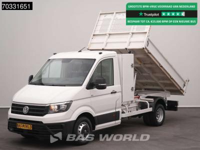 Volkswagen Crafter 177pk Kipper met Kist Dubbellucht 3,5t Trekhaak Airco Cruise Euro6 Tipper Benne Kieper Airc sold by BAS World B.V.
