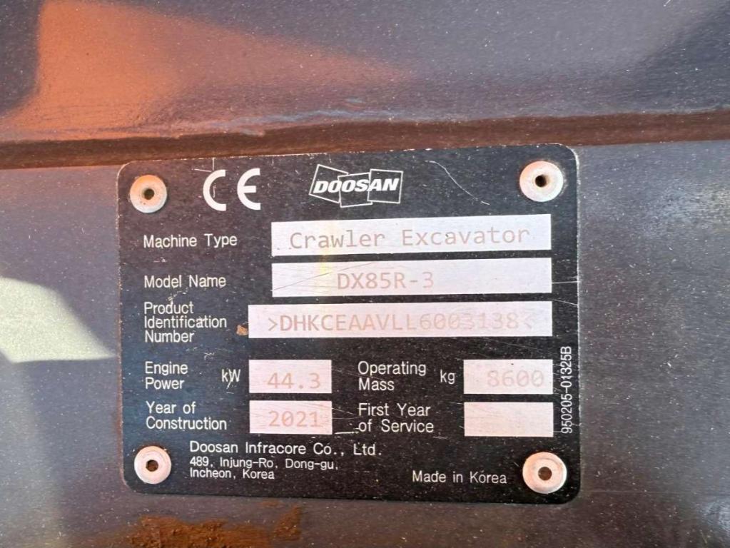 Doosan DX85R-3 Photo 18