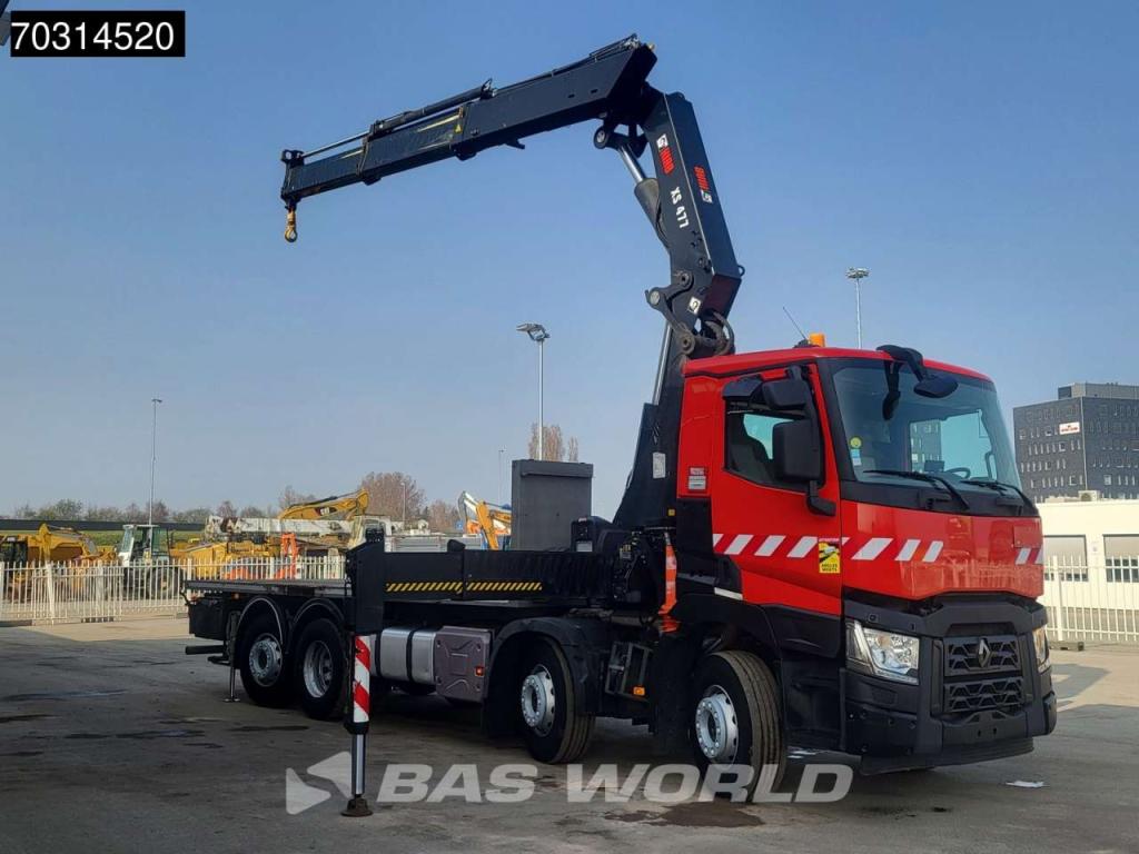 Renault C 460 8X2 HIAB 477EP-2 HIPRO Crane Kran Lift+steering axle Euro 6 Photo 3