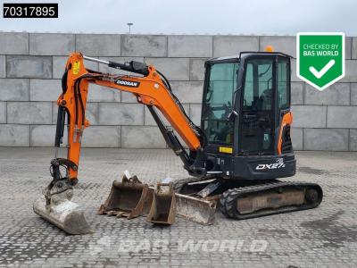 Doosan DX27 Z 3 Buckets sold by BAS World B.V.