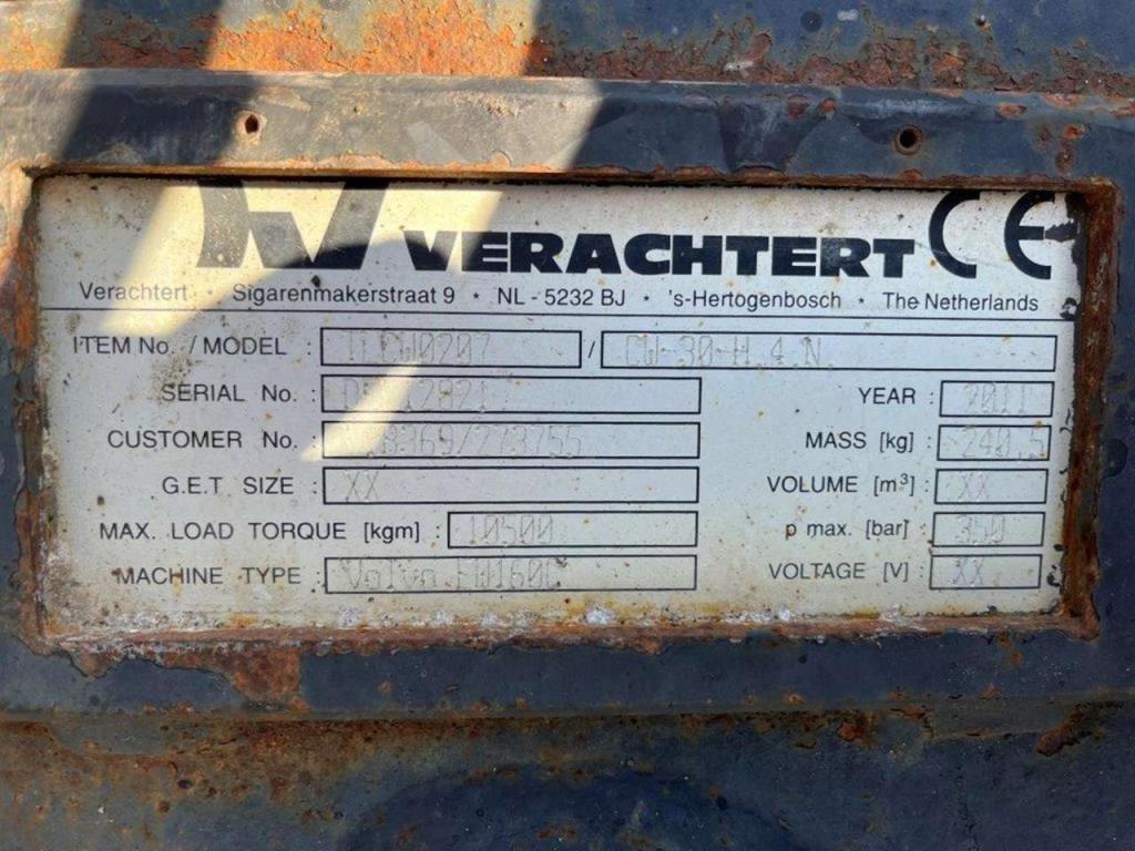 Verachtert CW30 for 10-18 ton excavators Photo 6