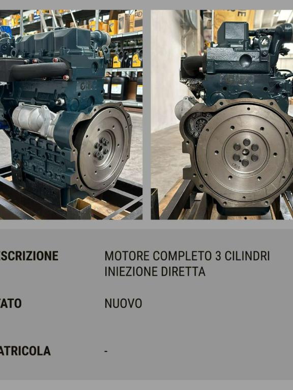 Kubota MOTORE NUOVO KUBOTA D1703 Photo 2