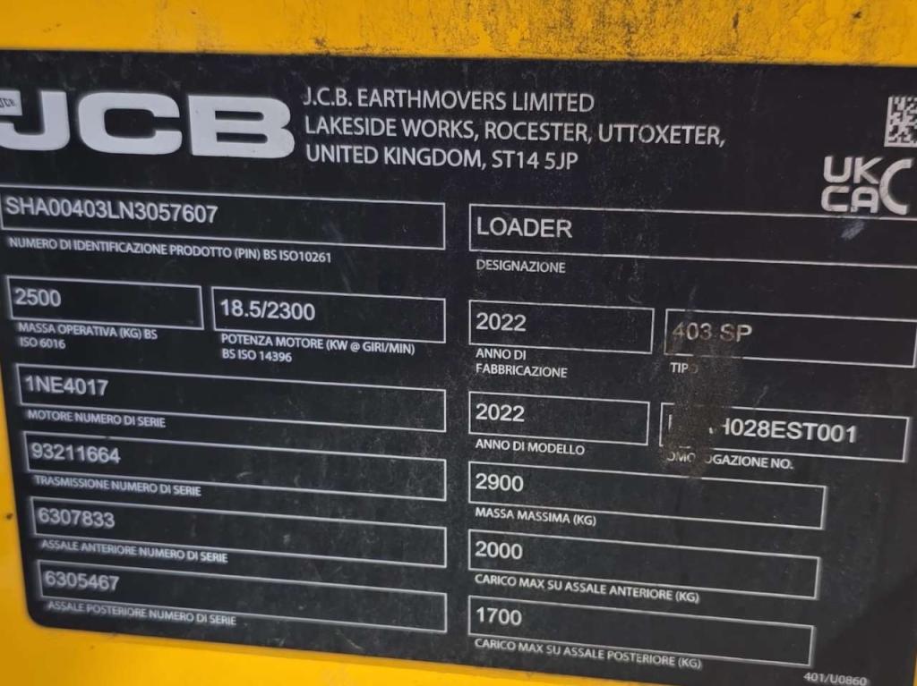 JCB 403SP Photo 16