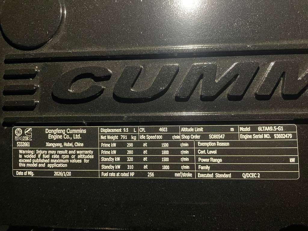 Cummins 6LTAA9.5-G1 - 360 kVA Generator - DPX-19843 Photo 14