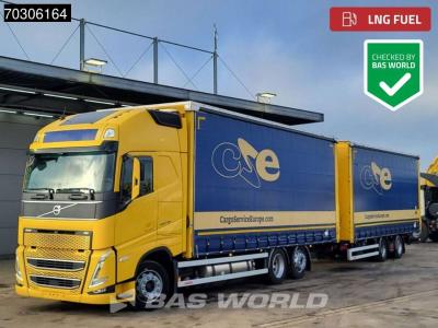 Volvo FH 460 6X2 Curtainsider Combi LNG Engine Sliding roof Lift Axle I-Park cool VEB+ sold by BAS World B.V.
