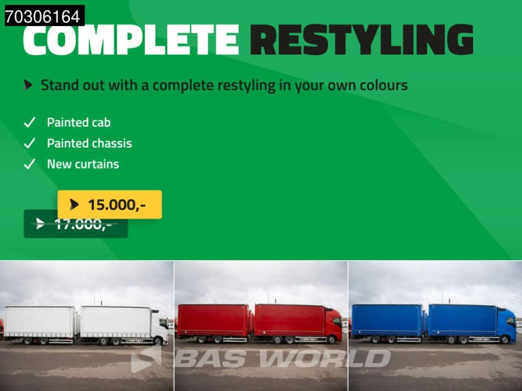 Volvo FH 460 6X2 Curtainsider Combi LNG Engine Sliding roof Lift Axle I-Park cool VEB+ Photo 11
