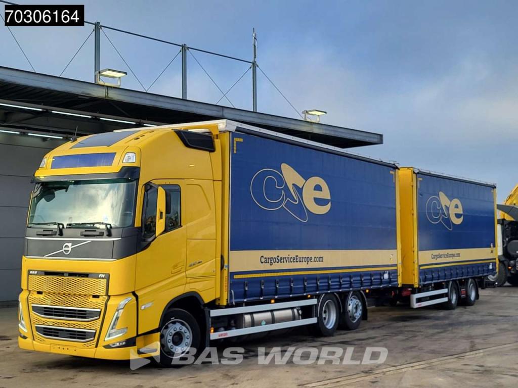 Volvo FH 460 6X2 Curtainsider Combi LNG Engine Sliding roof Lift Axle I-Park cool VEB+ Photo 2