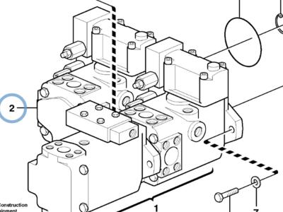 Volvo Hydraulic pump for volvo L180E, L180F, L220D and L220E. Photo 1