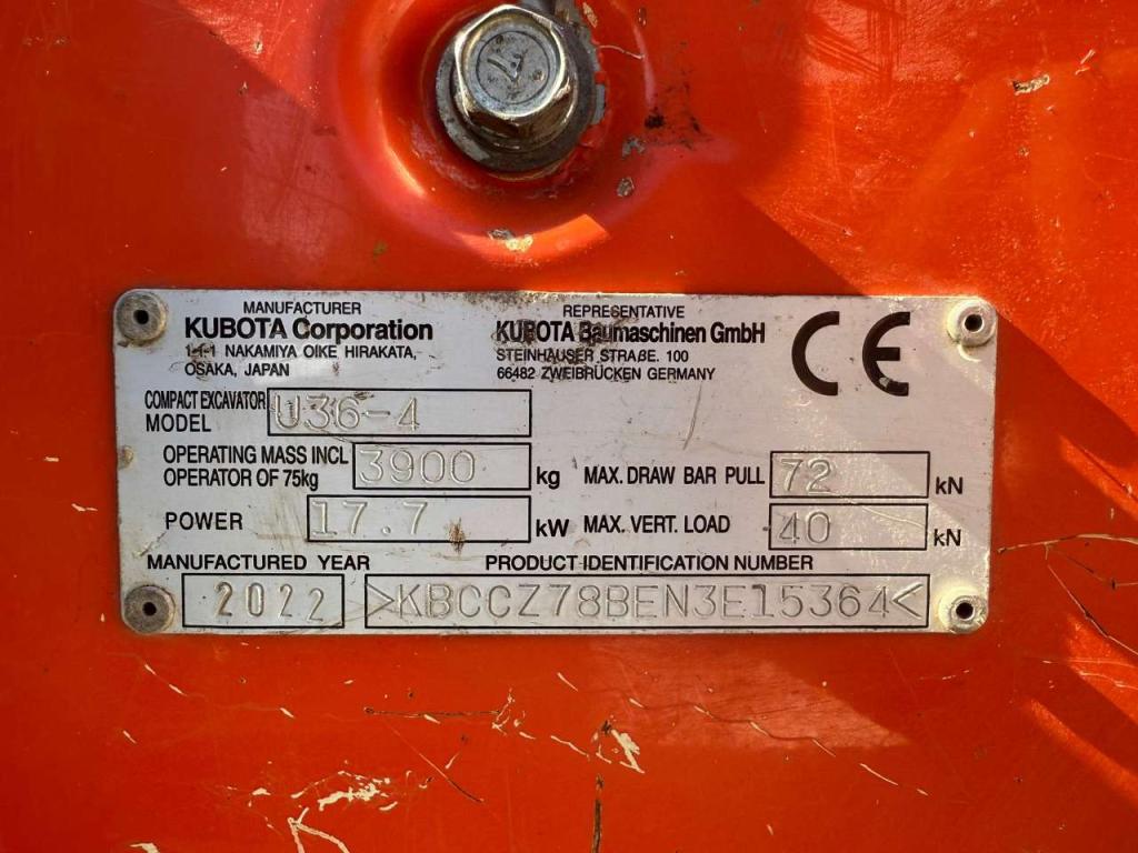Kubota U36-4 Photo 12