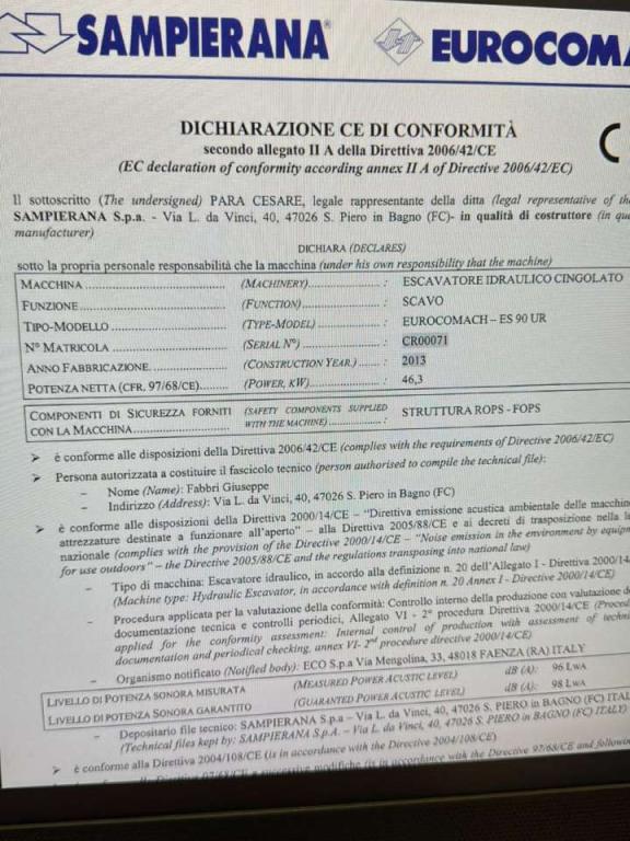 Eurocomach ES90 UR Photo 4
