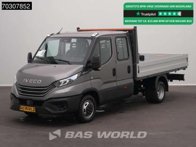 Iveco Daily 35C21 3.0L Automaat Dubbel Cabine Open Laadbak 210PK ACC LED Airco Camera CarPlay Parkeersens sold by BAS World B.V.