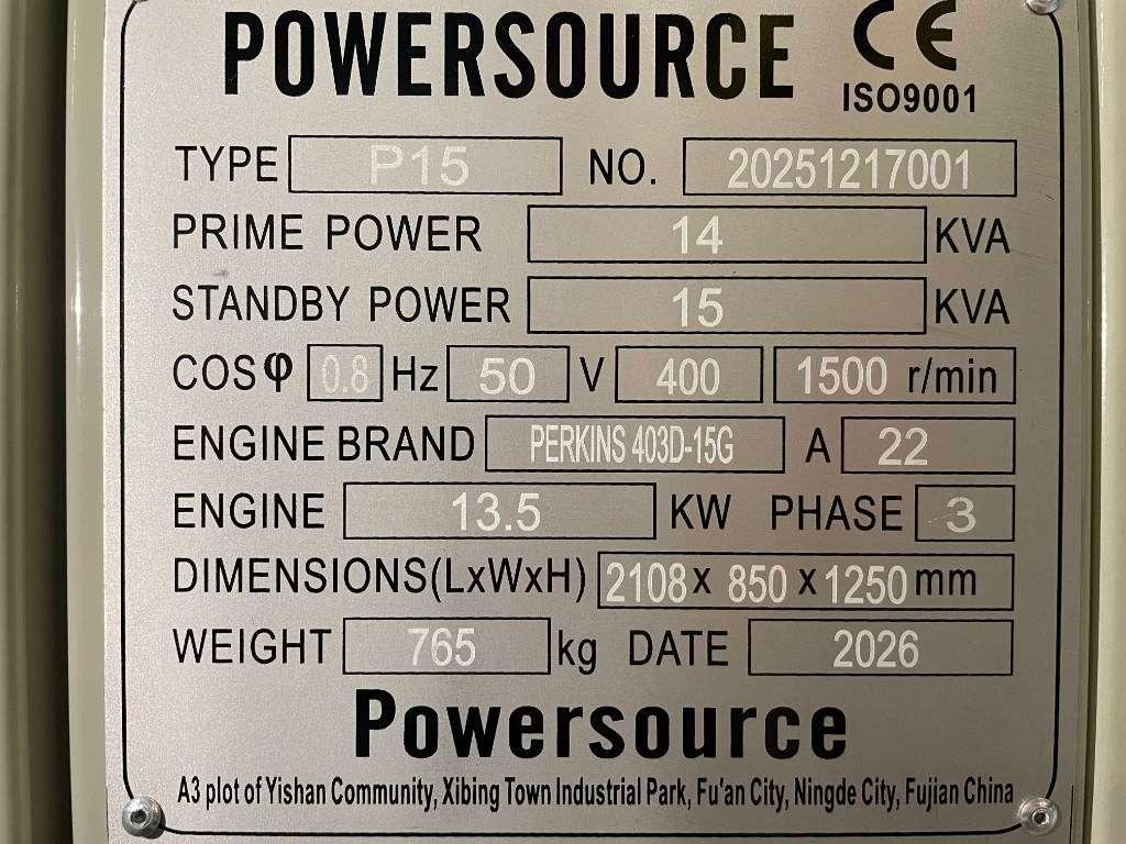 Perkins 403D-15 - 15 kVA Generator - DPX-19800 Photo 6