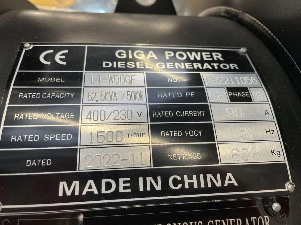 Giga Power LT-W50GF  62.50KVA open set Photo 15