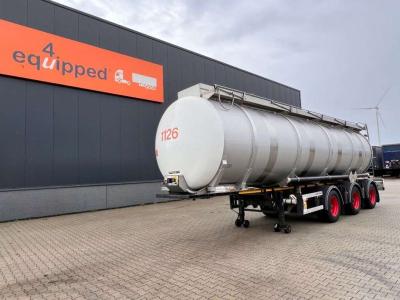 Renders 37.400L/1 COMP/BAFFELS, EMPTY WEIGHT: 8.340KG, LIFT/ STEERING AXLE, NL-TRAILER, APK/ADR: 10/2024 sold by Equipped4U B.V.