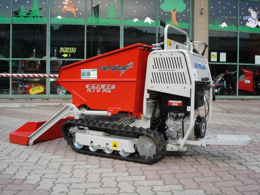 Rotair RAMPICAR R70 AE DUMPER AUTOCARICANTE - MOTORE DIESEL YANMAR Photo 5