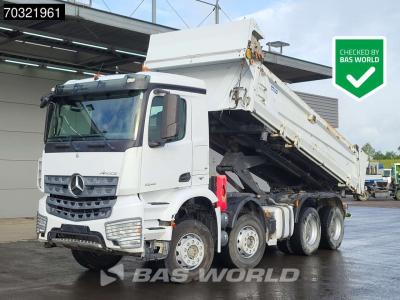Mercedes-Benz Arocs 3243 8X4 11m3 2-way tipper steelsuspension Big-Axle Automatic Euro 6 sold by BAS World B.V.