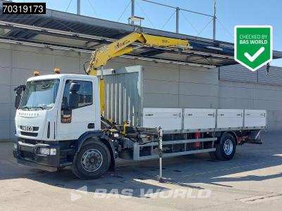 Iveco Eurocargo 180E300 4X2 Hyva V911 3S Crane Kran Telma retarder Ladebordwand Euro 5 sold by BAS World B.V.