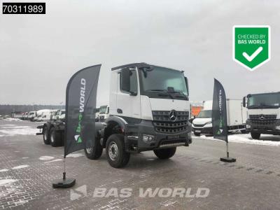 Mercedes-Benz Arocs 4451 Arocs 8X4 NEW chassis! Steel suspension Manual Engine brake Airco Euro 6 sold by BAS World B.V.