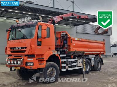 Iveco Trakker 410 6X6 NL-Truck 6x6 Big-Axle HMF Z-Crane EEV sold by BAS World B.V.