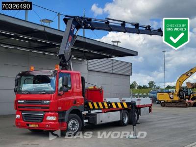 Daf CF85.360 CF 6X2 LIKE NEW! 16.000km HIAB 377 E-7 Hipro Crane Lift+steering axle Euro 5 sold by BAS World B.V.