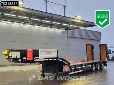 GVN LOWBED 3 axles NEW! Lift + Steering Axle Hydraulic Foldable Ramps sold by BAS World B.V.