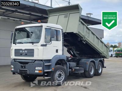Man TGA 26.390 6X4 10m3 2-way tipper Steelsuspension Big-Axle Manual Euro 2 sold by BAS World B.V.