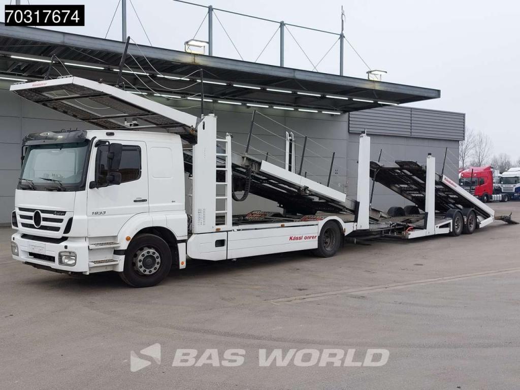 Mercedes-Benz Axor 1833 4X2 Kassbohrer SSV-01 car transporter combi 3-pedals Full Air Euro 3 Photo 11