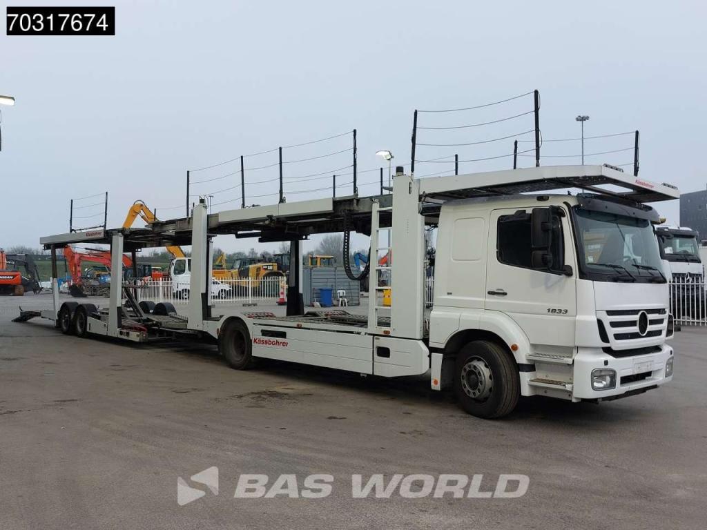 Mercedes-Benz Axor 1833 4X2 Kassbohrer SSV-01 car transporter combi 3-pedals Full Air Euro 3 Photo 3
