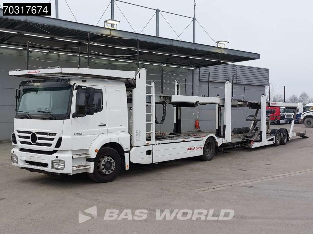 Mercedes-Benz Axor 1833 4X2 Kassbohrer SSV-01 car transporter combi 3-pedals Full Air Euro 3 Photo 7