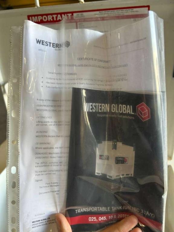 Western Global 20TCC - 2.000 Liter Diesel Tank - DPX-25083 Photo 5