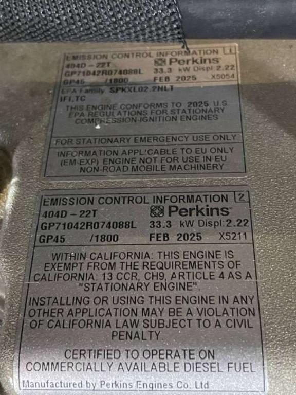 Perkins 404D-22TG - 28 kVA Generator - DPX-19801.1 Photo 14