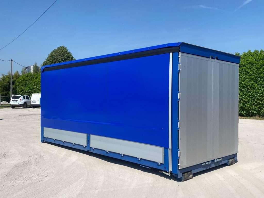 CONTAINER SCARRABILE NUOVO CENTINATO CON ALZA E A Photo 5