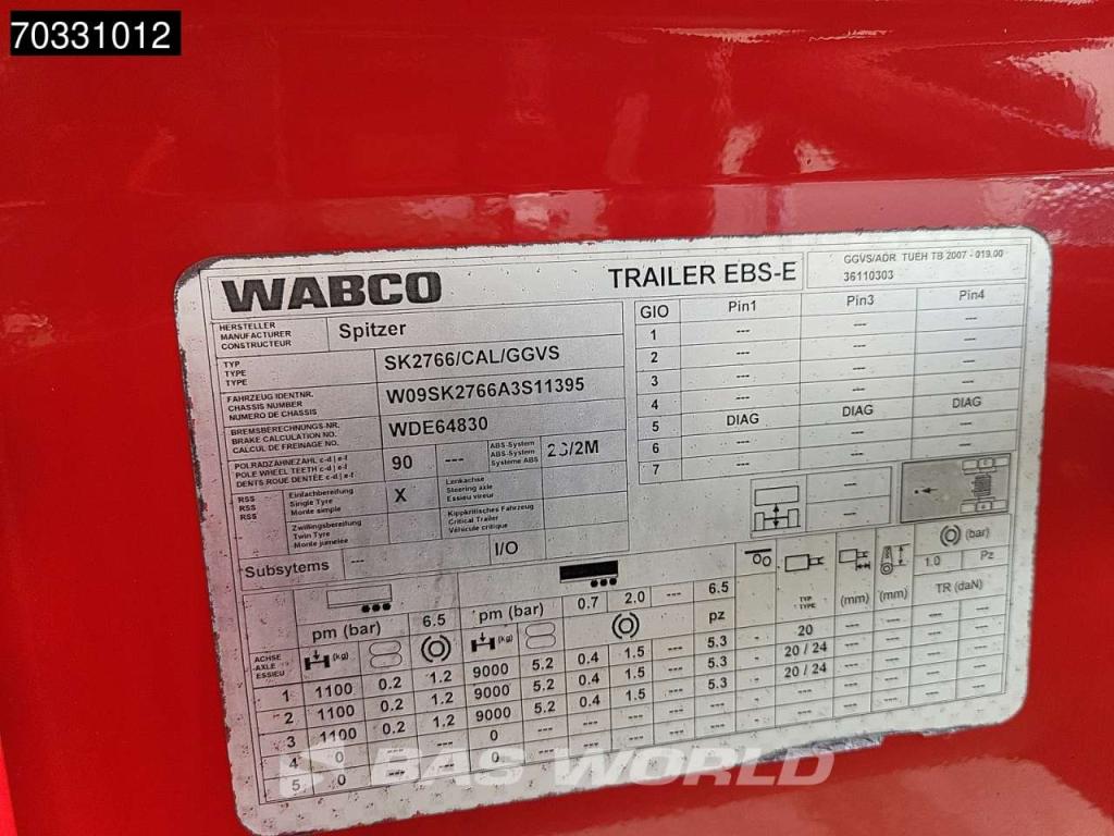 Spitzer SK 2766 CAL 3 axles Tip Kippsilo SAF Photo 30
