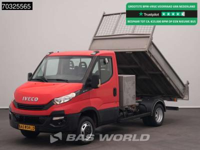 Iveco Daily 35C12 Kipper met Kist Dubbellucht 3,5t Trekhaak Airco Cruise Euro6 Tipper Benne Kieper Airco sold by BAS World B.V.