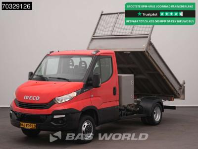 Iveco Daily 35C12 Kipper met Kist Dubbellucht 3,5t Trekhaak Airco Cruise Euro6 Tipper Benne Kieper Airco sold by BAS World B.V.