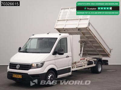 Volkswagen Crafter 177pk Kipper met Kist Dubbellucht 3,5t Trekhaak Airco Cruise Euro6 Tipper Benne Kieper Airc sold by BAS World B.V.