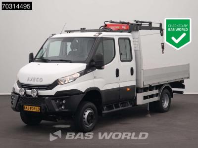 Iveco Daily 70C18 3.0L Automaat Kraanwagen Fassi Micro M20.A13 3,5t Trekhaak Dubbellucht Navi Airco Cruis sold by BAS World B.V.